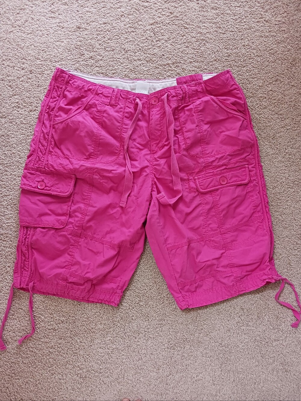 Calvin Klein Quick Dry Womens Pink Performance shorts with pockets